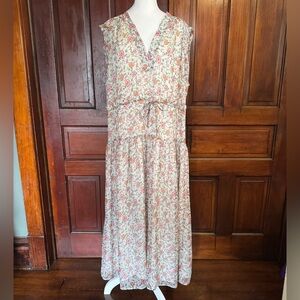 Rebecca Minkoff Floral Sheer Dress Size XL Lined